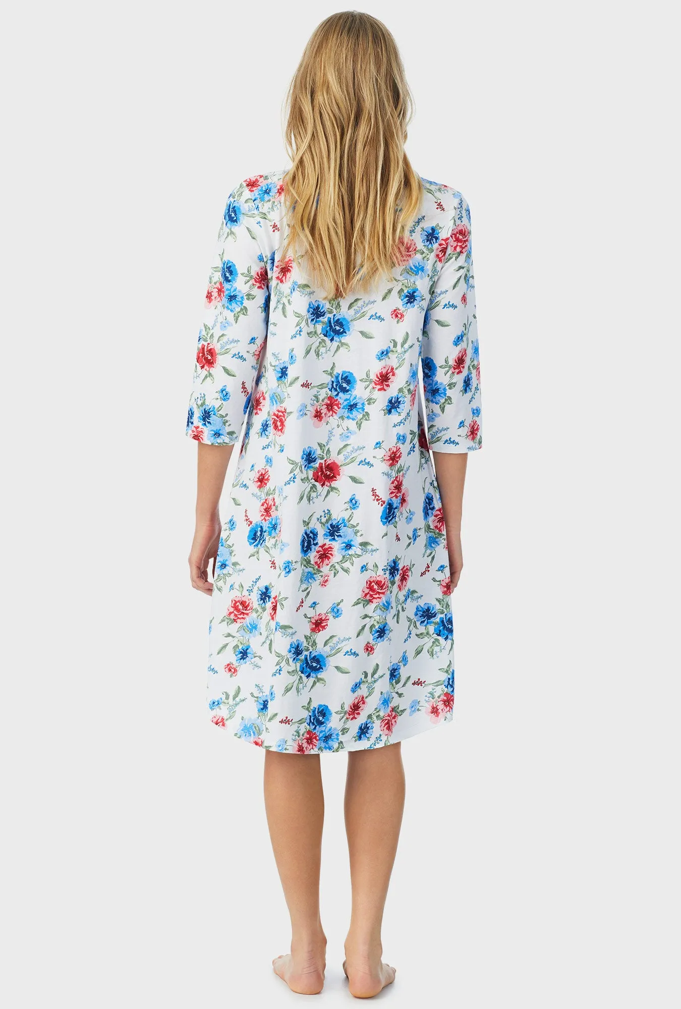 Icy Floral Waltz Nightgown