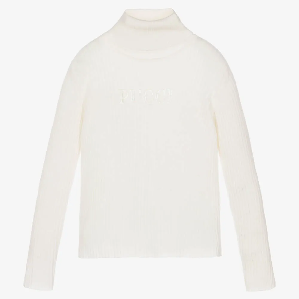 Ivory Lilly Roll Neck Sweater