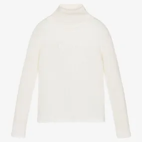 Ivory Lilly Roll Neck Sweater