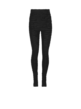 Jacquard knit leggings with Love Letter motif