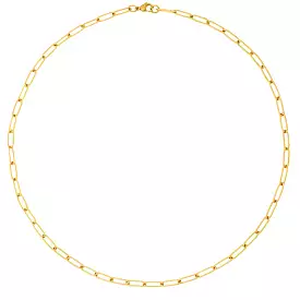 Jayden Paper Clip Chain Gold Necklace