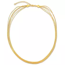 Justine Gold Layered Chain Necklace