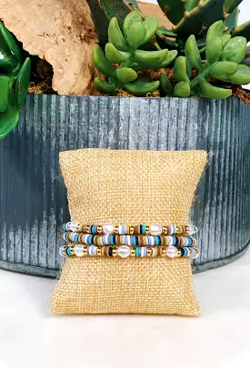 Karma Pearl Bracelets in Turquoise