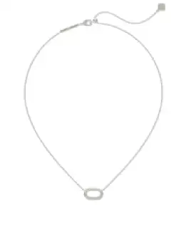 Kendra Scott Elisa Ridge Open Frame Short Pendant Necklace - Gold OR Silver