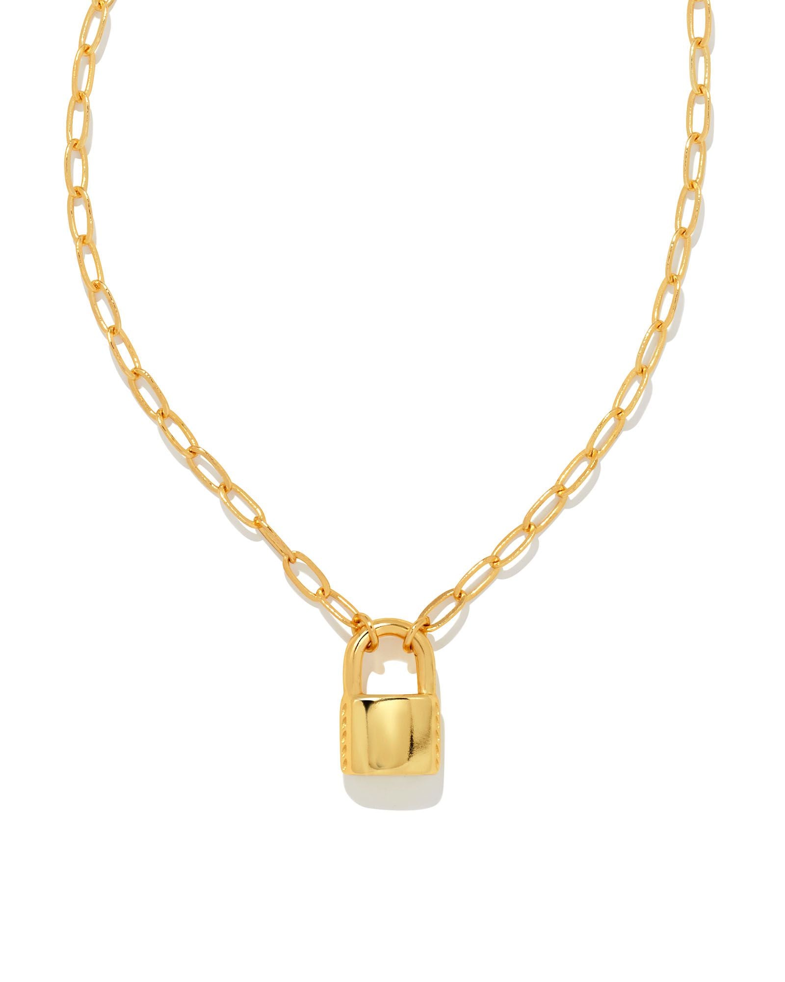 Kendra Scott Jess Small Lock and Chain Necklace