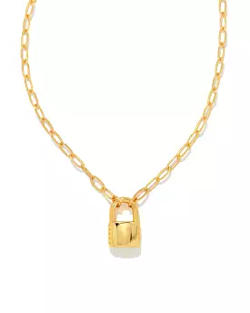 Kendra Scott Jess Small Lock and Chain Necklace