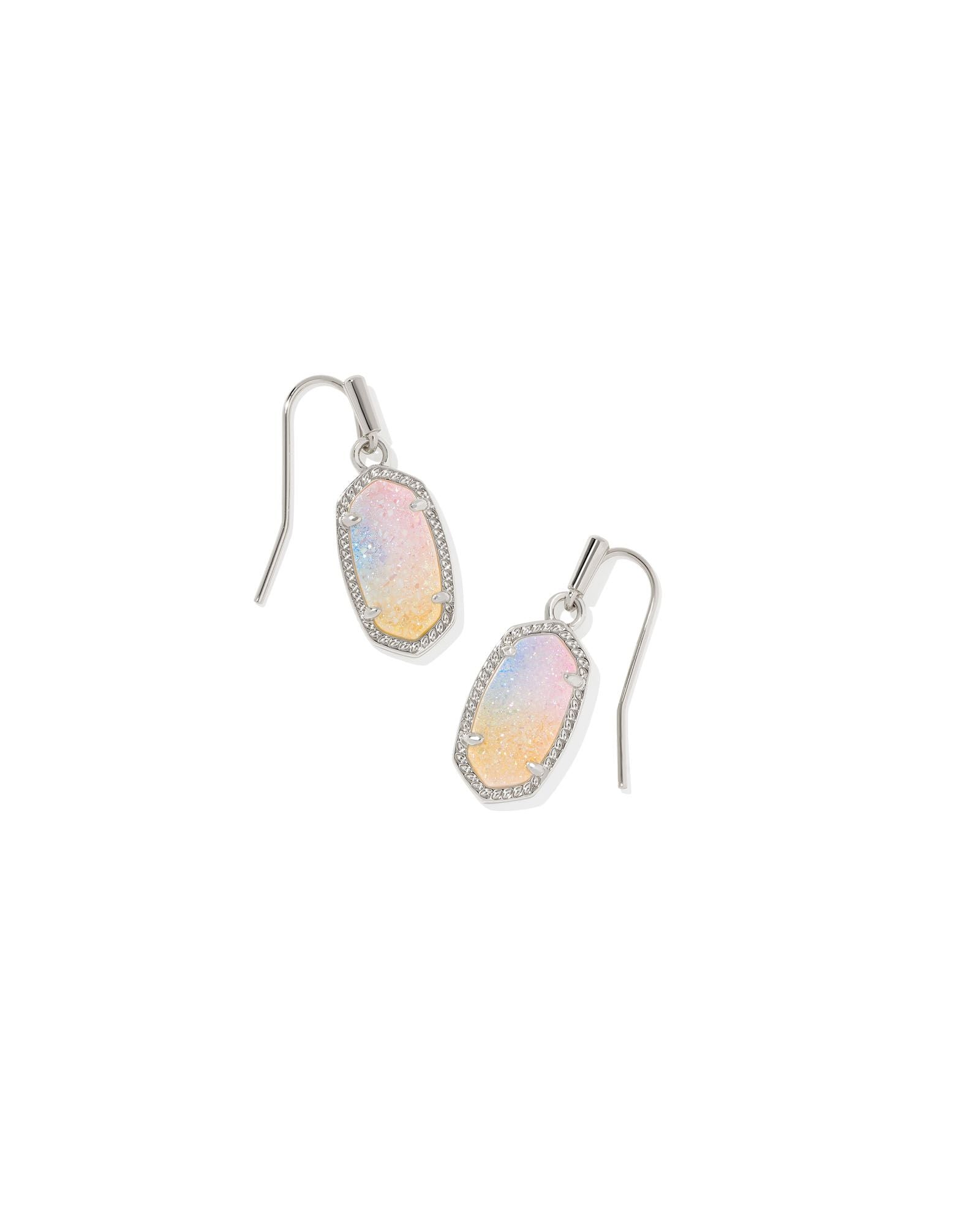 Kendra Scott Lee Pink Watercolor Drusy Earrings