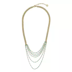 KNIGHT & DAY -  Rayna Turquoise Stone Necklace