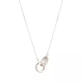 KNIGHT & DAY - Silver Interlinking Circles Necklace