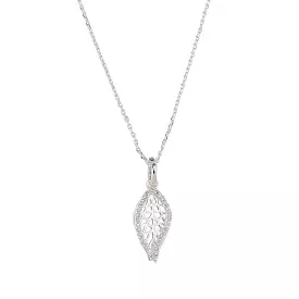 KNIGHT & DAY - SILVER LEAF NECKLACE