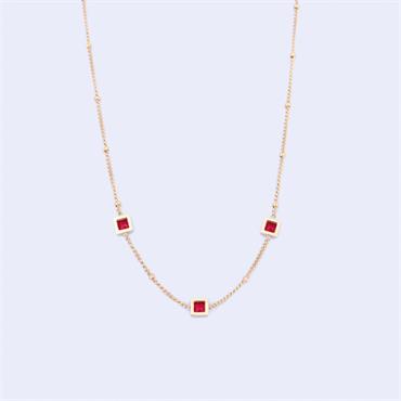 KNIGHT AND DAY - LEILANI Ruby Necklace