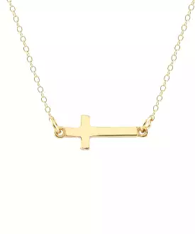 Kris Nations Cross Charm Necklace - Gold