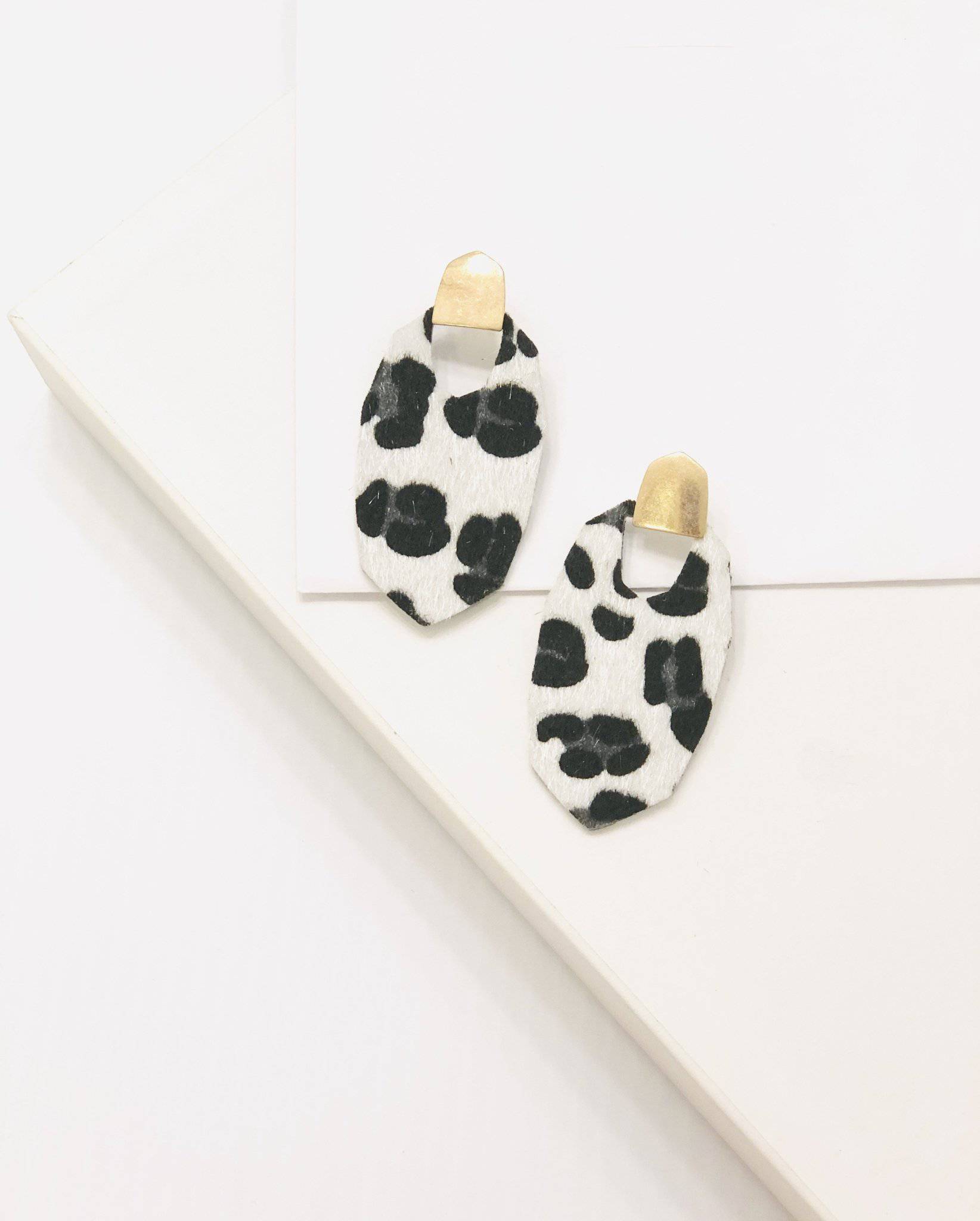 Leopard Shag Earrings