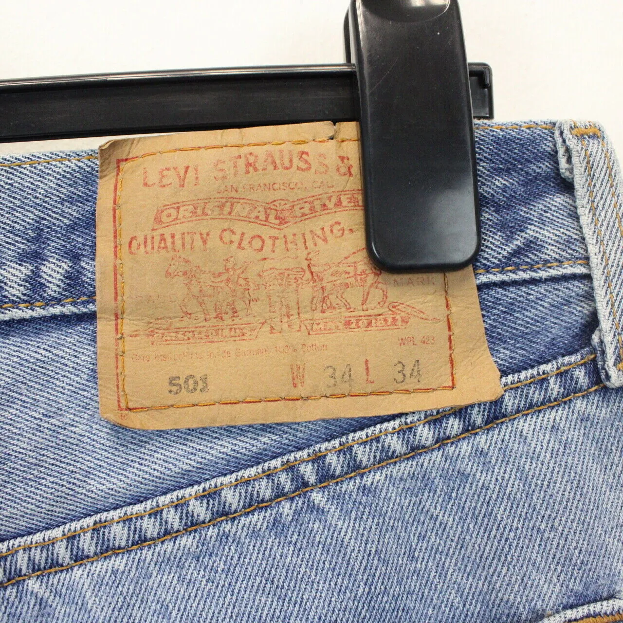 LEVIS 501 Jeans Light Blue | W34 L32