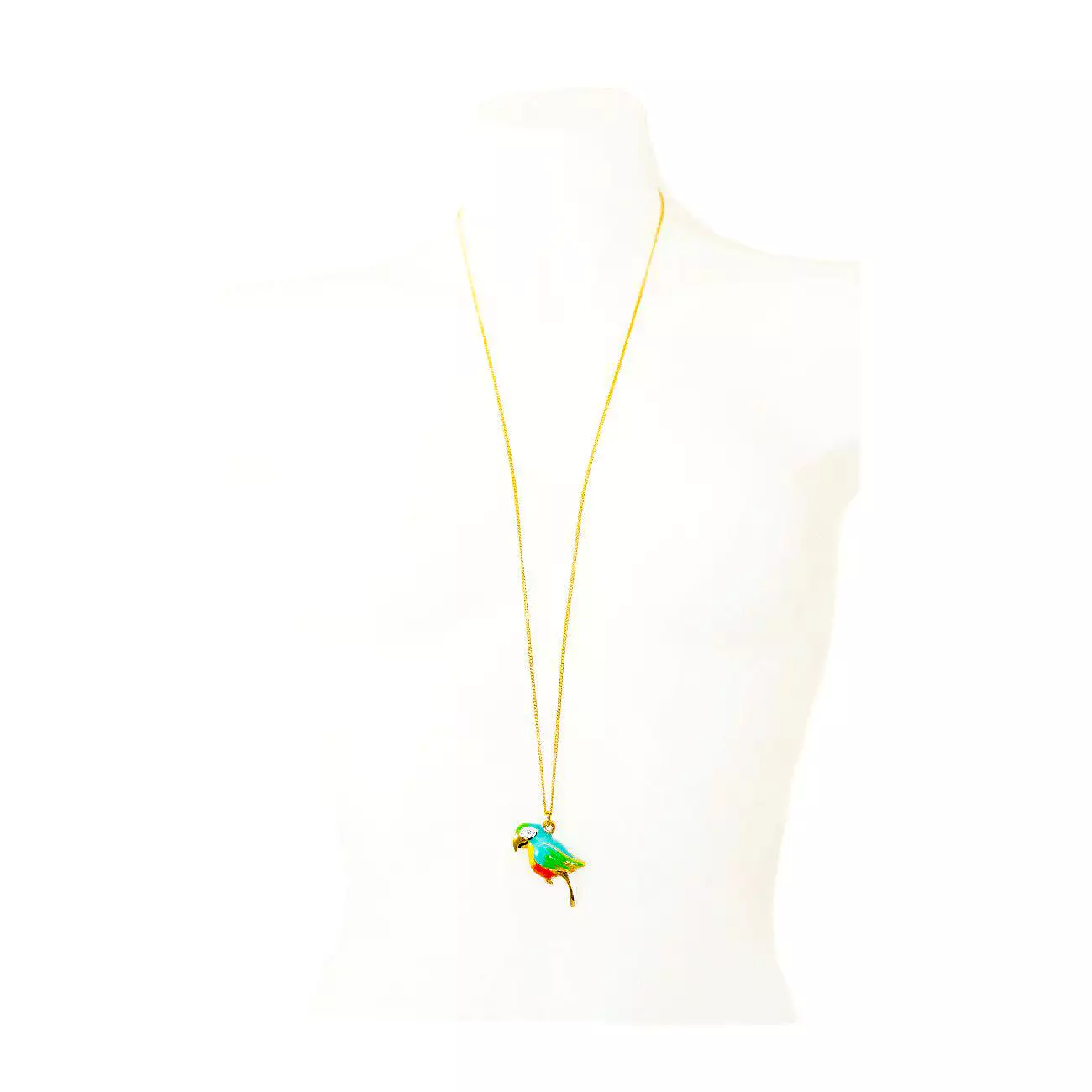 LIGHT BLUE PARROT  NECKLACE