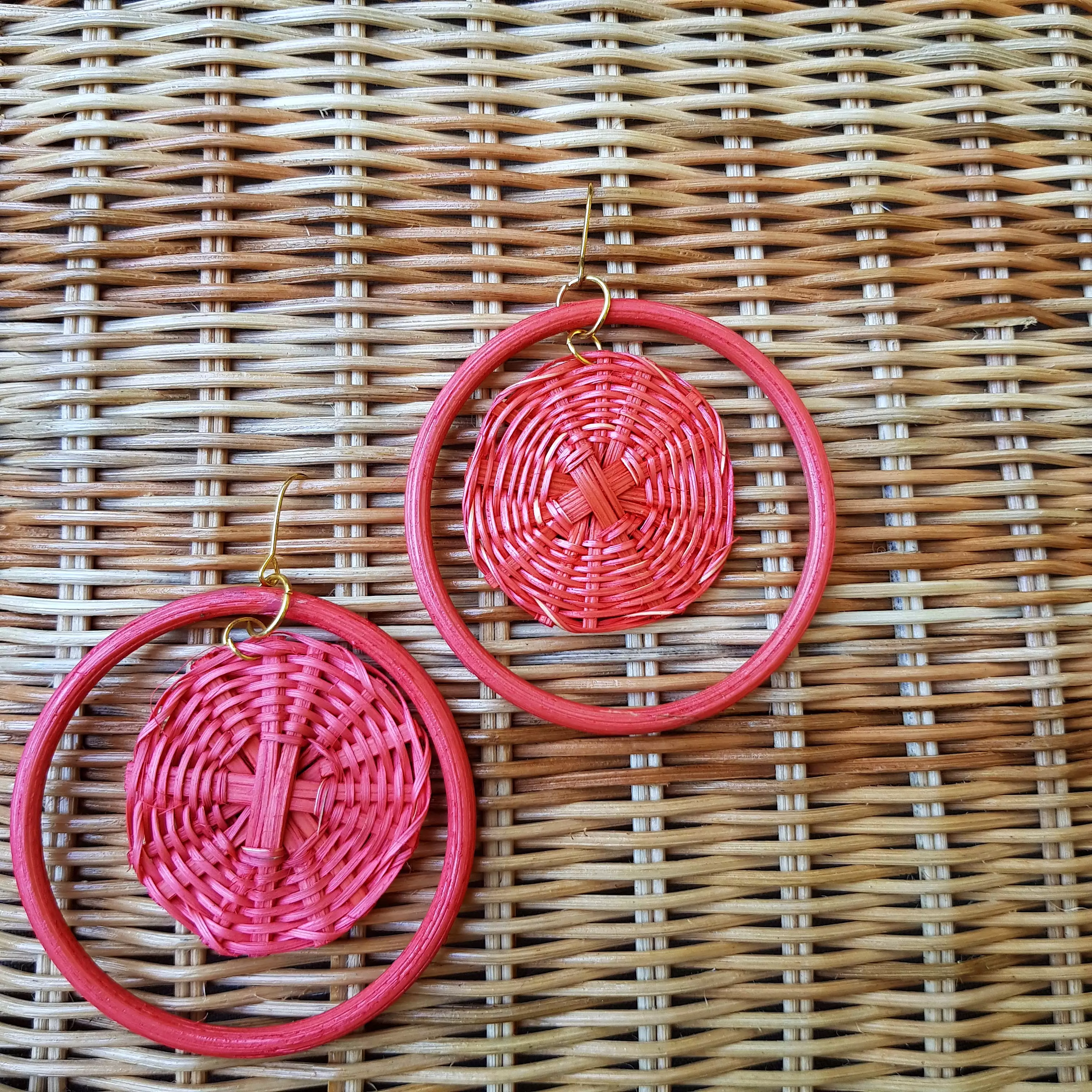 Madeline Earrings in Coral