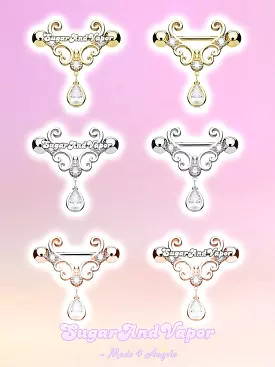 Maia Butterfly Nipple Rings Set