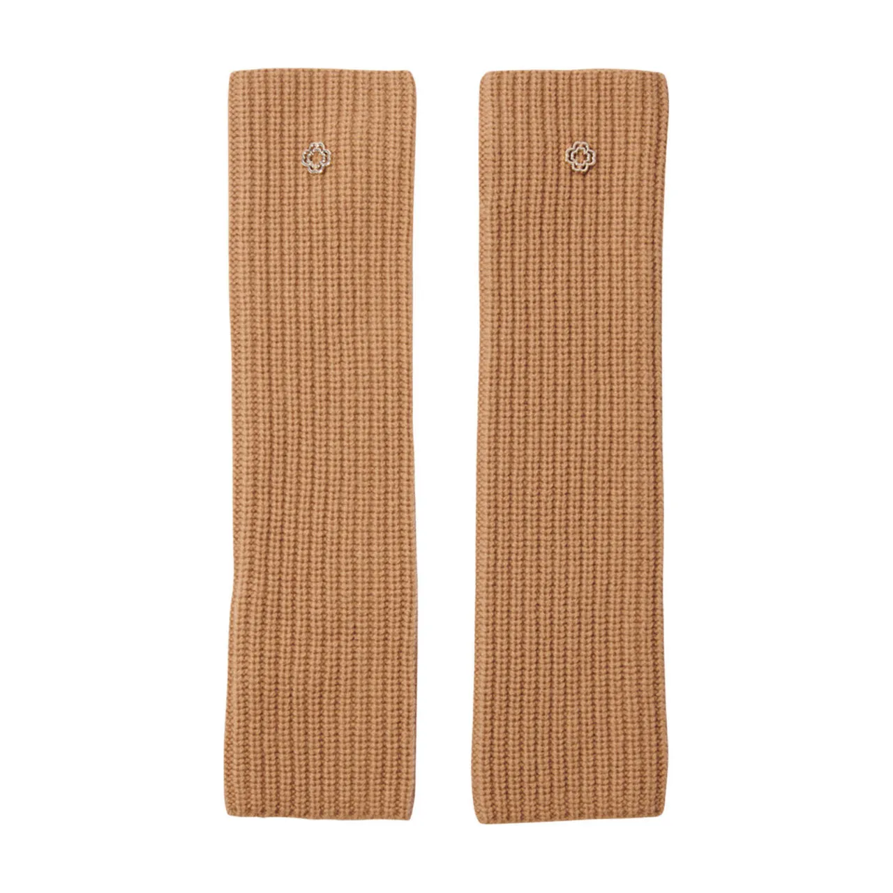 MAJE Long Wool Mittens - CAMEL