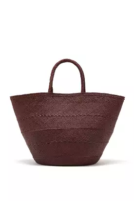 Marta Large Basket Tote - Chocolate