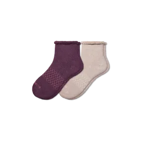 Men's Merino Wool Blend Roll-Top House Sock 2-Pack