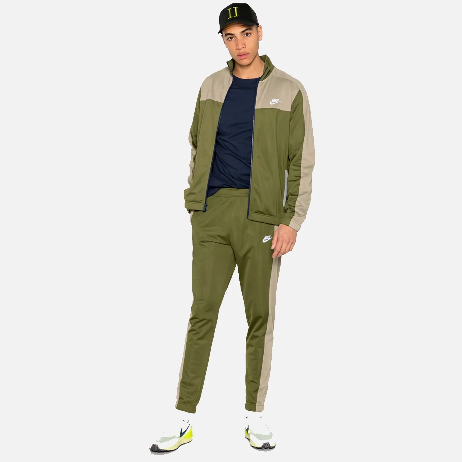 Men's Nike Full Tracksuit -  Olive Green