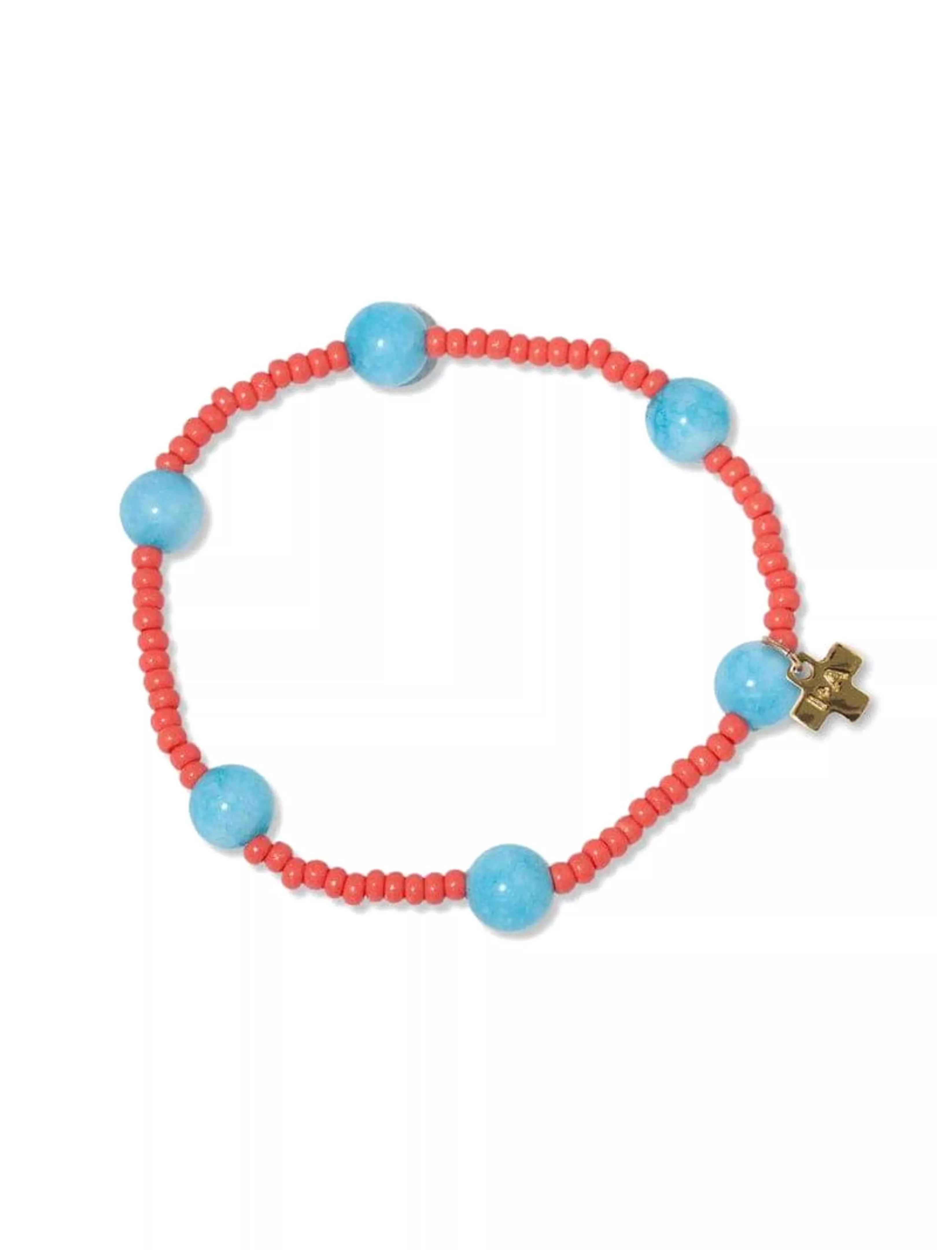 Mia Bracelet - Coral/Turquoise