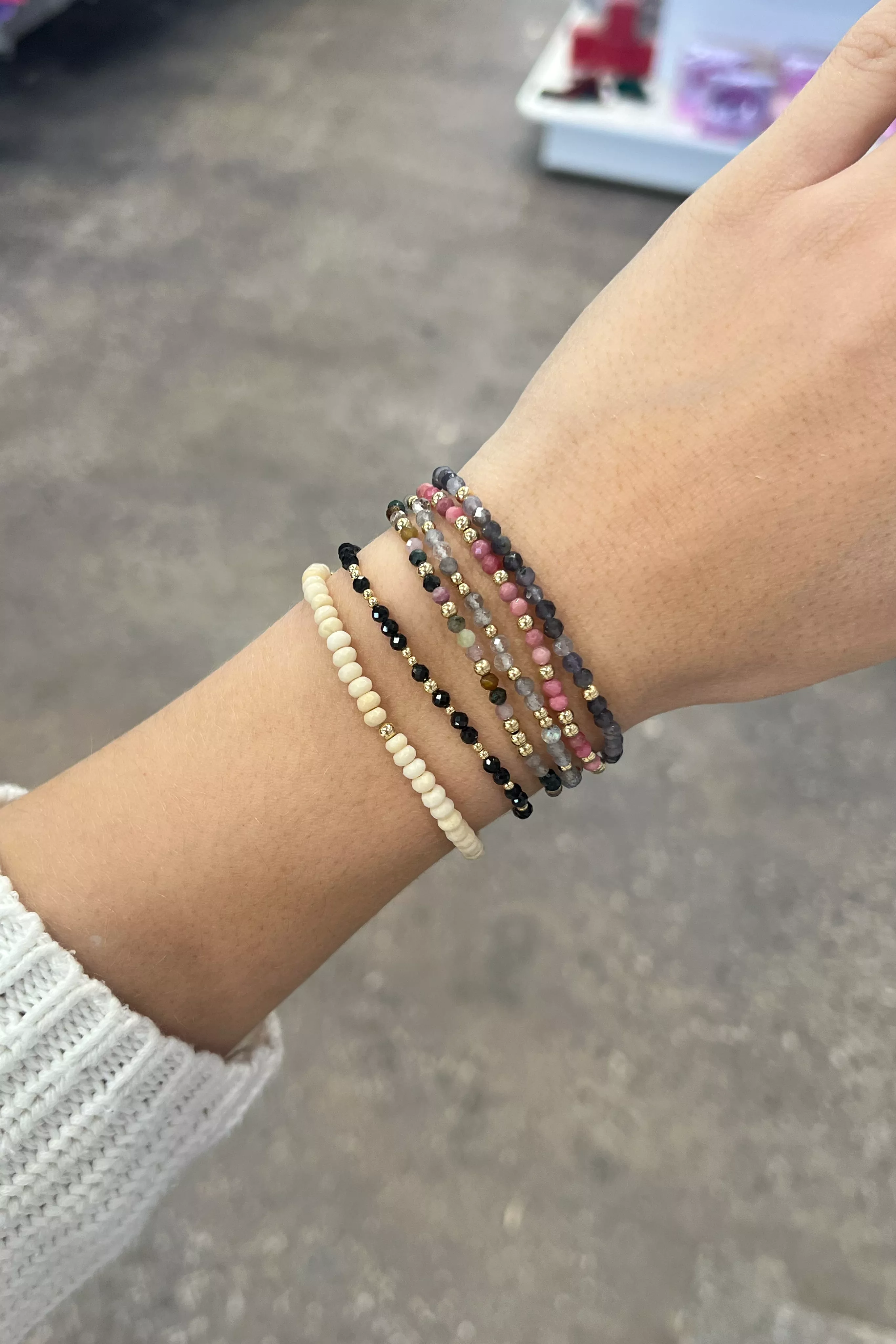 Morse Mini Beaded Bracelets