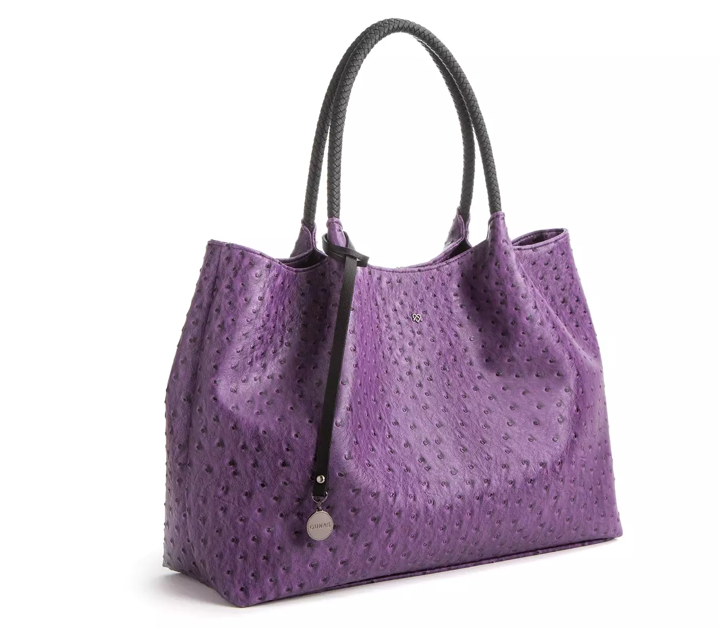 Naomi Purple Vegan Leather Tote Bag