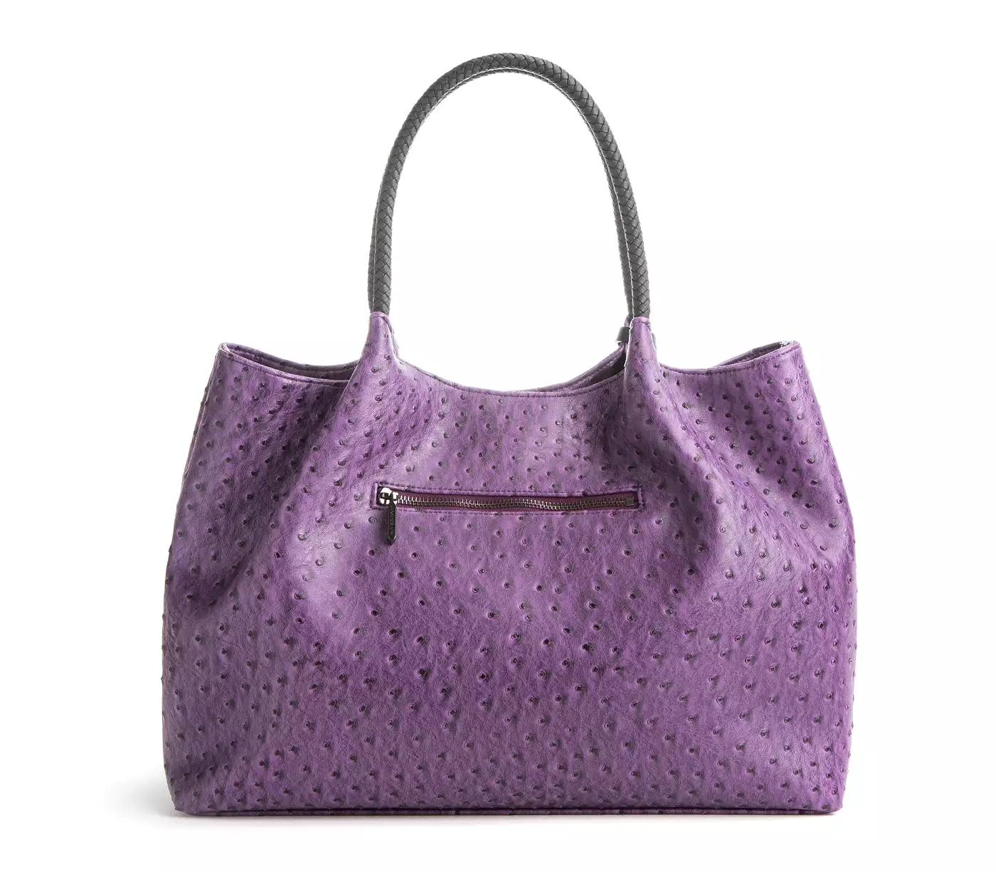 Naomi Purple Vegan Leather Tote Bag