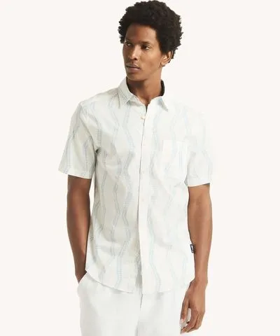 Nautica Mens Nautica Jeans Co. Printed Short-Sleeve Shirt