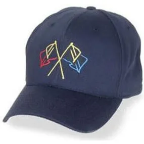 Navy Blue with Nautical Logo - Structured Baseball Cap