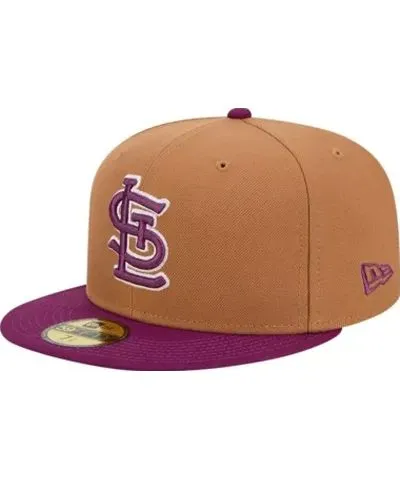 New Era Men's MLB Brown/Purple St. Louis Cardinals Two-Tone Color Pack 59FIFTY Fitted Hat