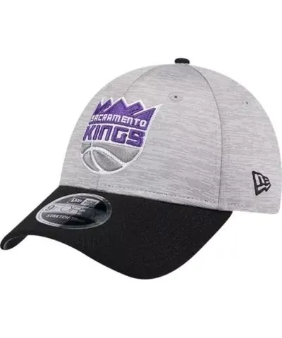 New Era NBA Heather Gray/Black Sacramento Kings Active Digi-Tech Two-Tone 9FORTY Adjustable Hat