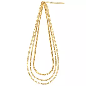 Nola Multi Chain Gold Necklace