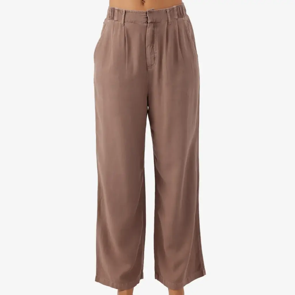 O'Neill Rowan Linen Blend Pants Deep Taupe FINAL SALE