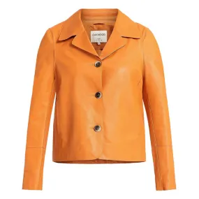 Oakwood orange women's short leather jacket \64777\