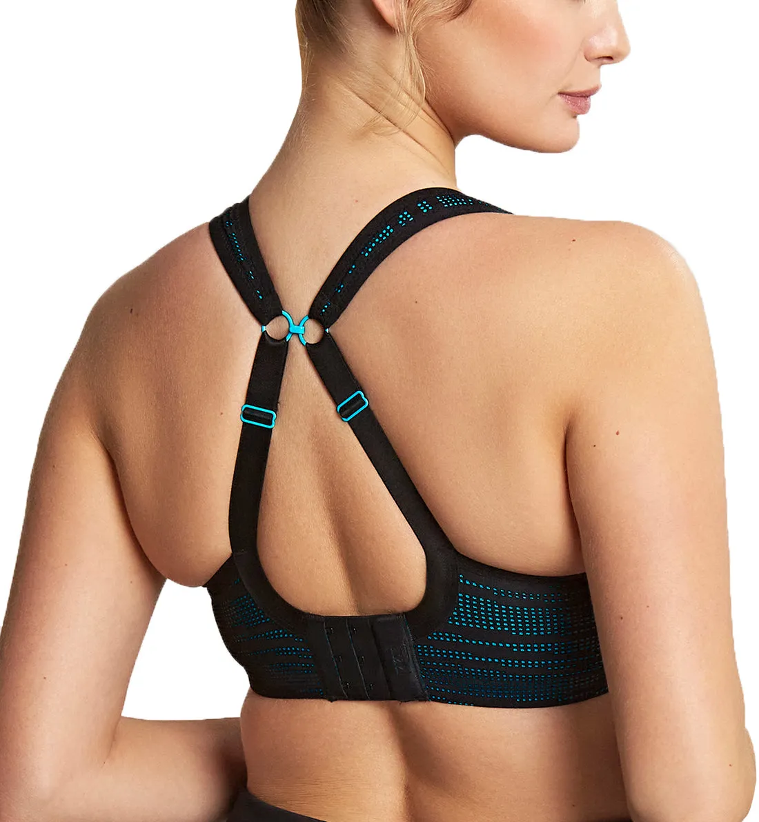 Panache Power Underwire Sports Bra (5021) - Black/Aqua