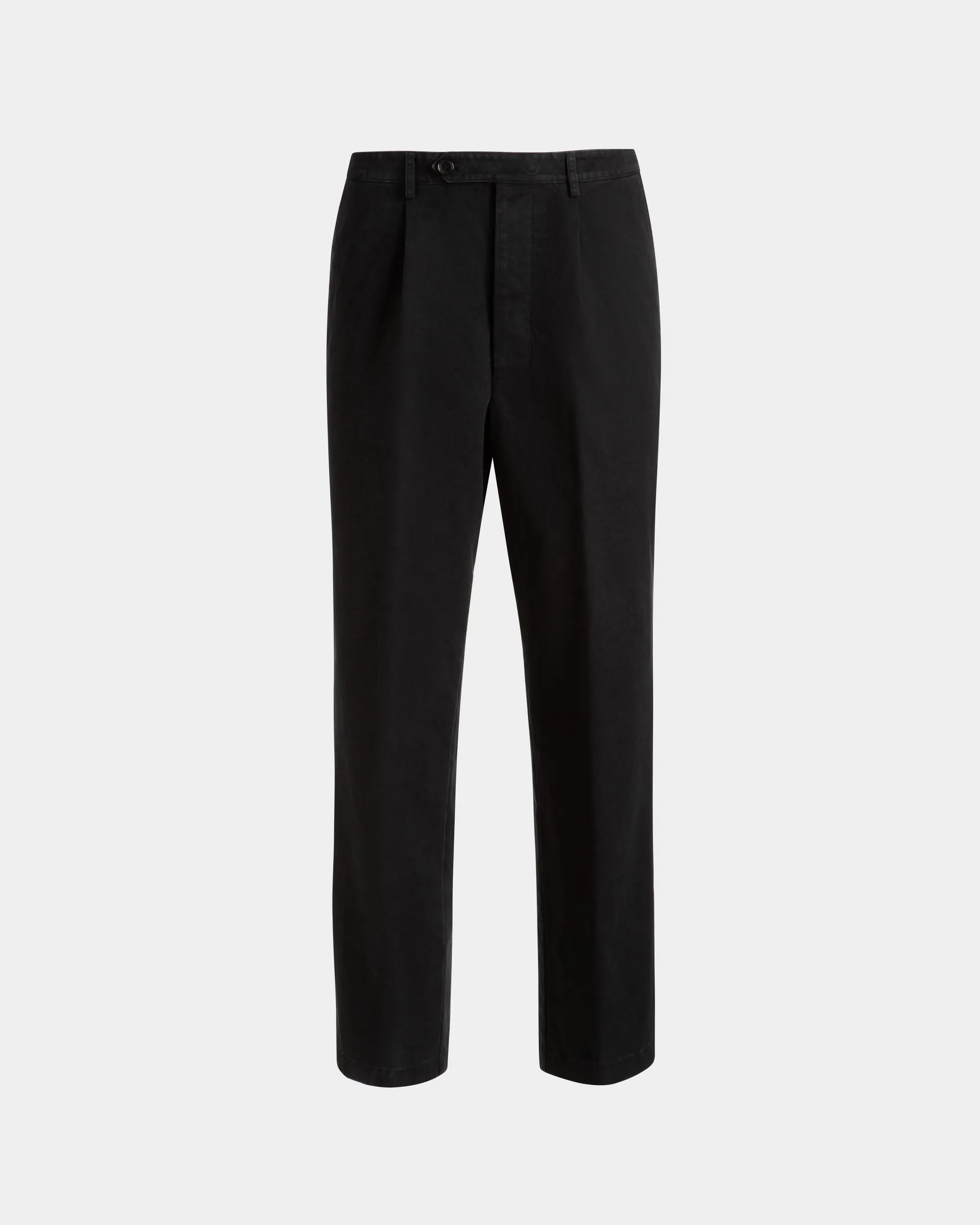 Pants in Black Cotton 