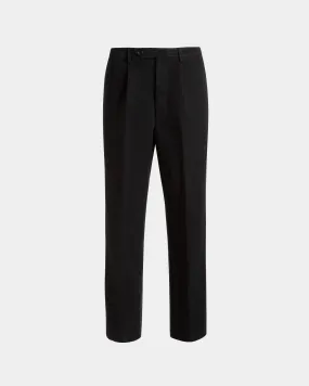 Pants in Black Cotton 