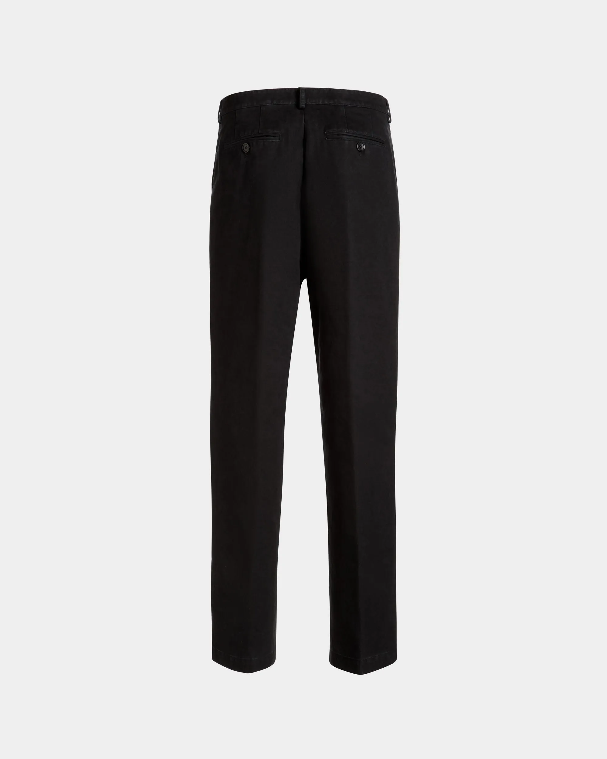 Pants in Black Cotton 