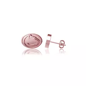 Penn State University Post Earrings - Rose Gold Plated