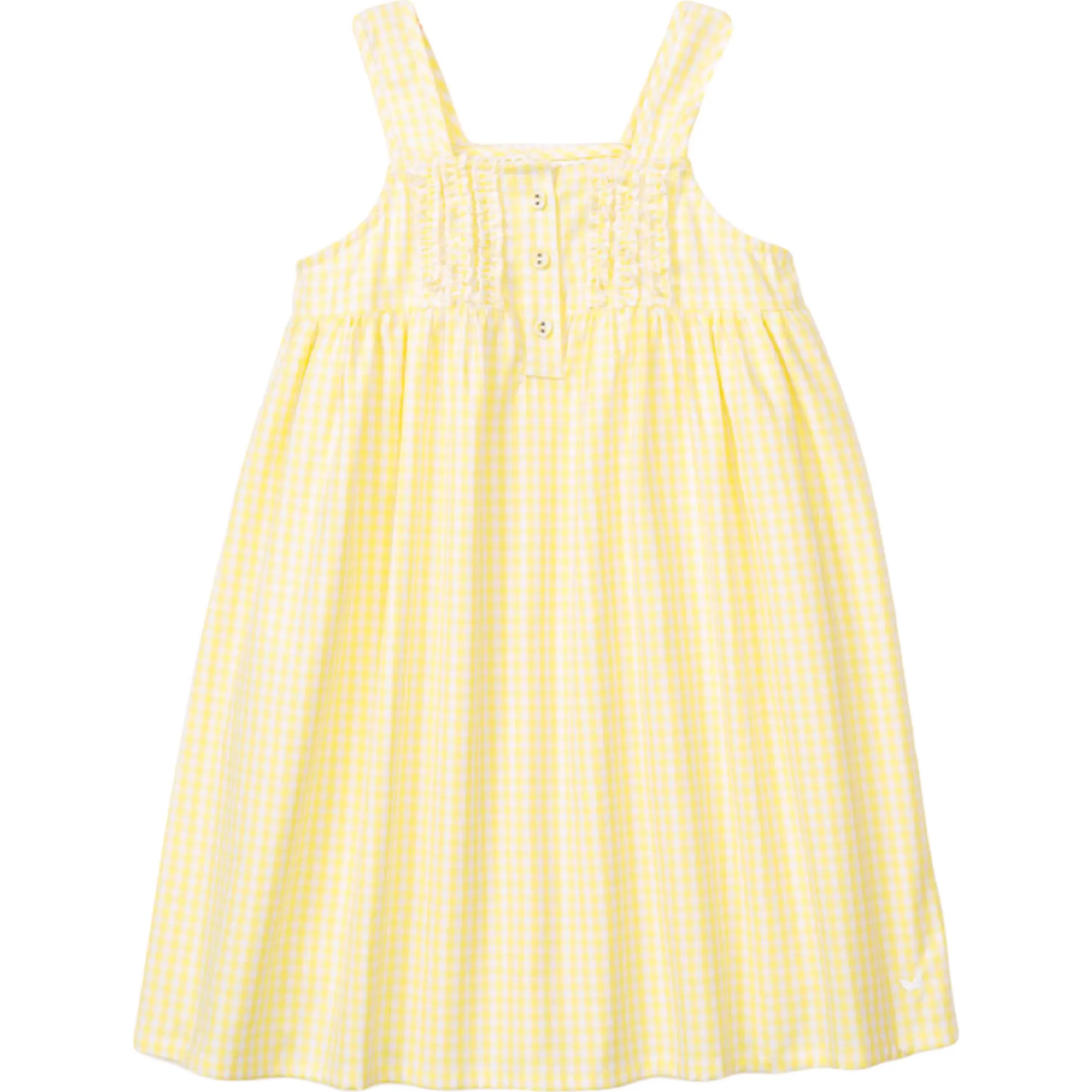 Petite Plume Charlotte Nightgown, Yellow Gingham