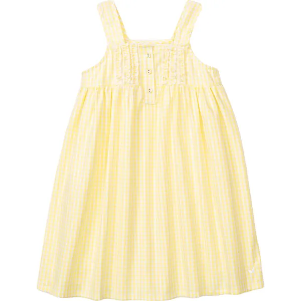 Petite Plume Charlotte Nightgown, Yellow Gingham