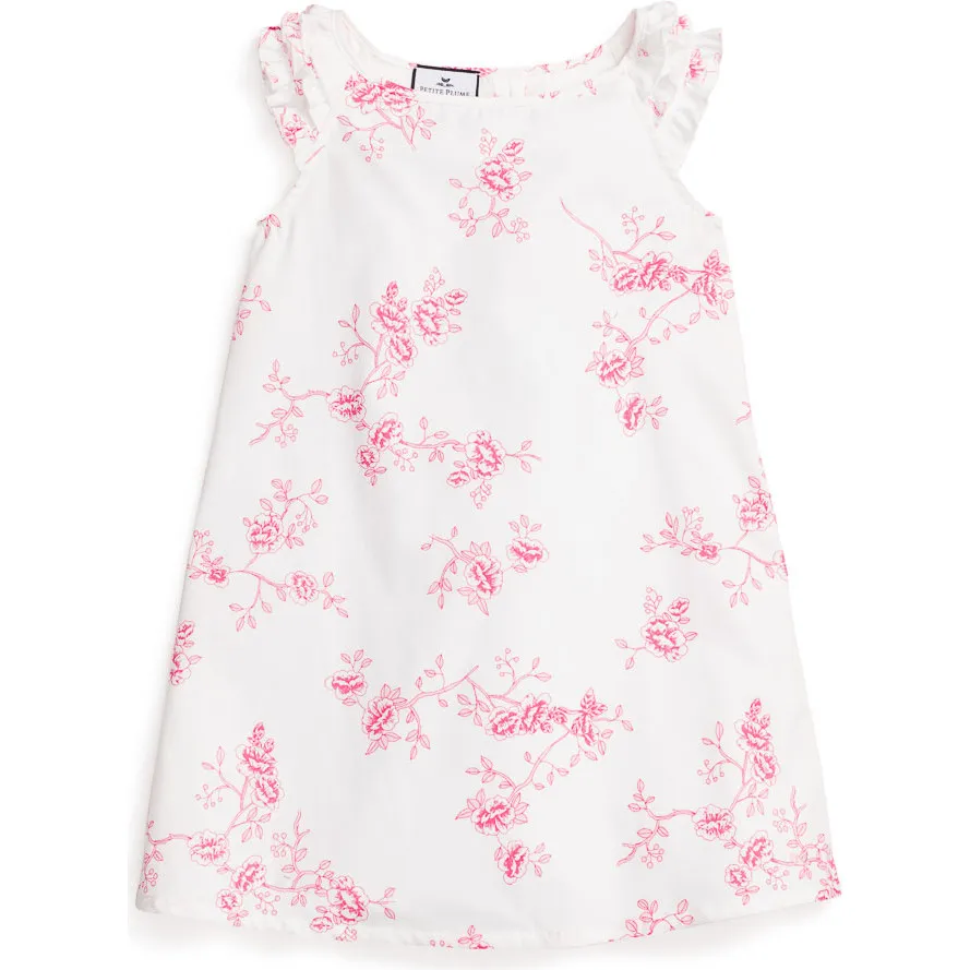 Petite Plume Floral Amelie Nightgown, English Rose