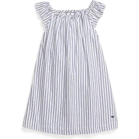 Petite Plume Isabelle Nightgown, Navy French Ticking