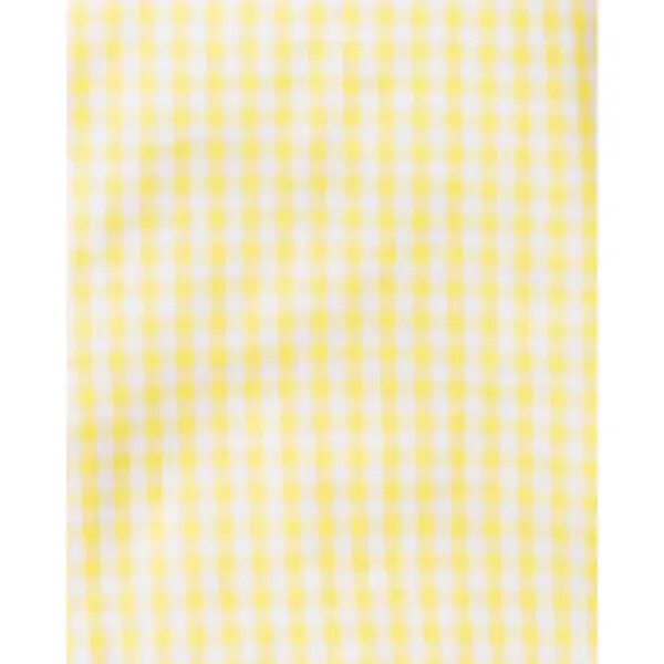 Petite Plume Women's Charlotte Nightgown, Yellow Gingham