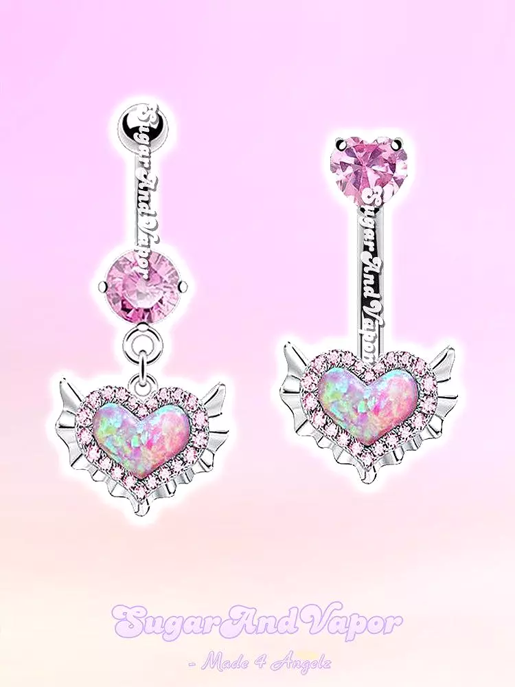 Pink Little Mermaid Belly Ring