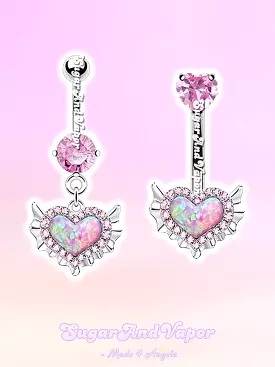 Pink Little Mermaid Belly Ring