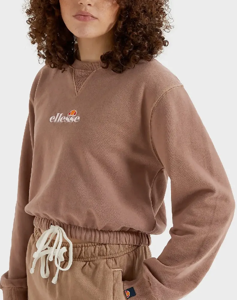 POPSY CROPPED SWEATSHIRT BROWN