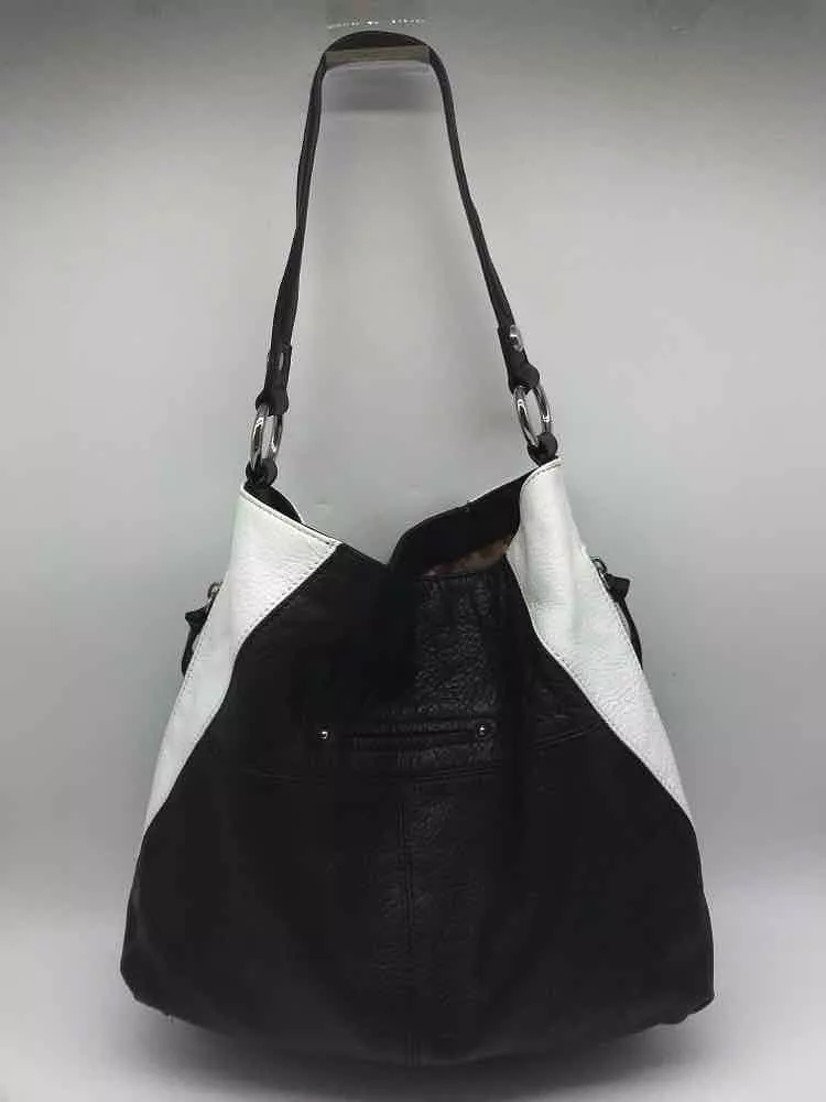 Pre-Owned B Makowsky Black Hobo Bag Shoulder Bag